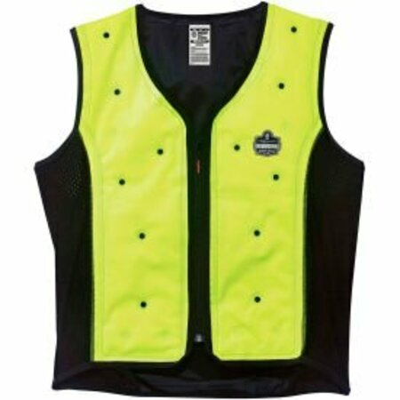 ERGODYNE Dry Evaporative Cooling Vest, Lime, XL 12675